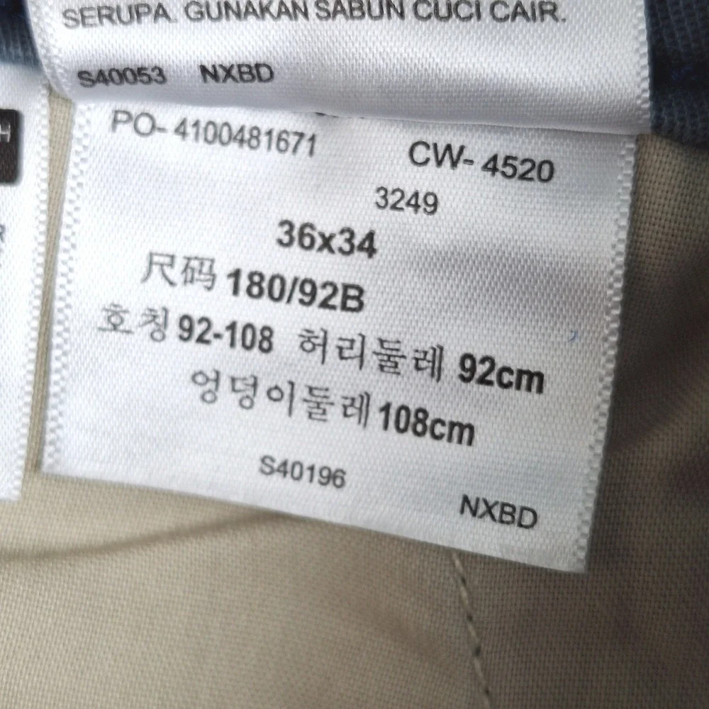 Levis‎ Pants Mens 36x32 Gray XX Chino Standard Taper Fit Preppy Business Casual